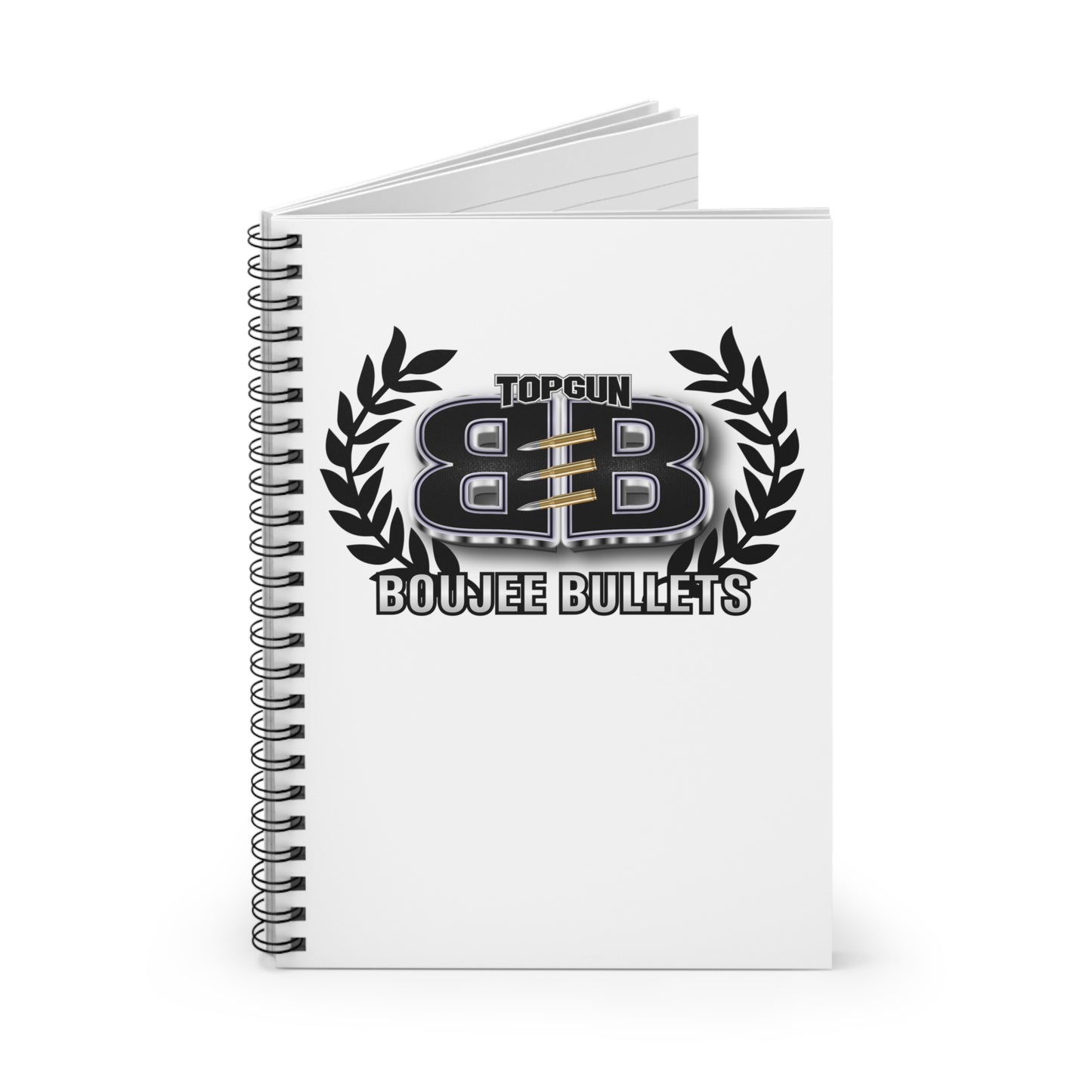 Spiral Notebook Bougie Bullets Ruled Line