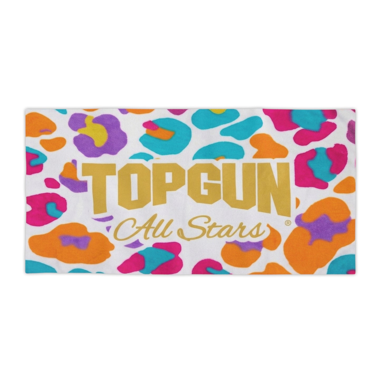 Top Gun All Stars Bright Leopard Beach Towel - TGProShop