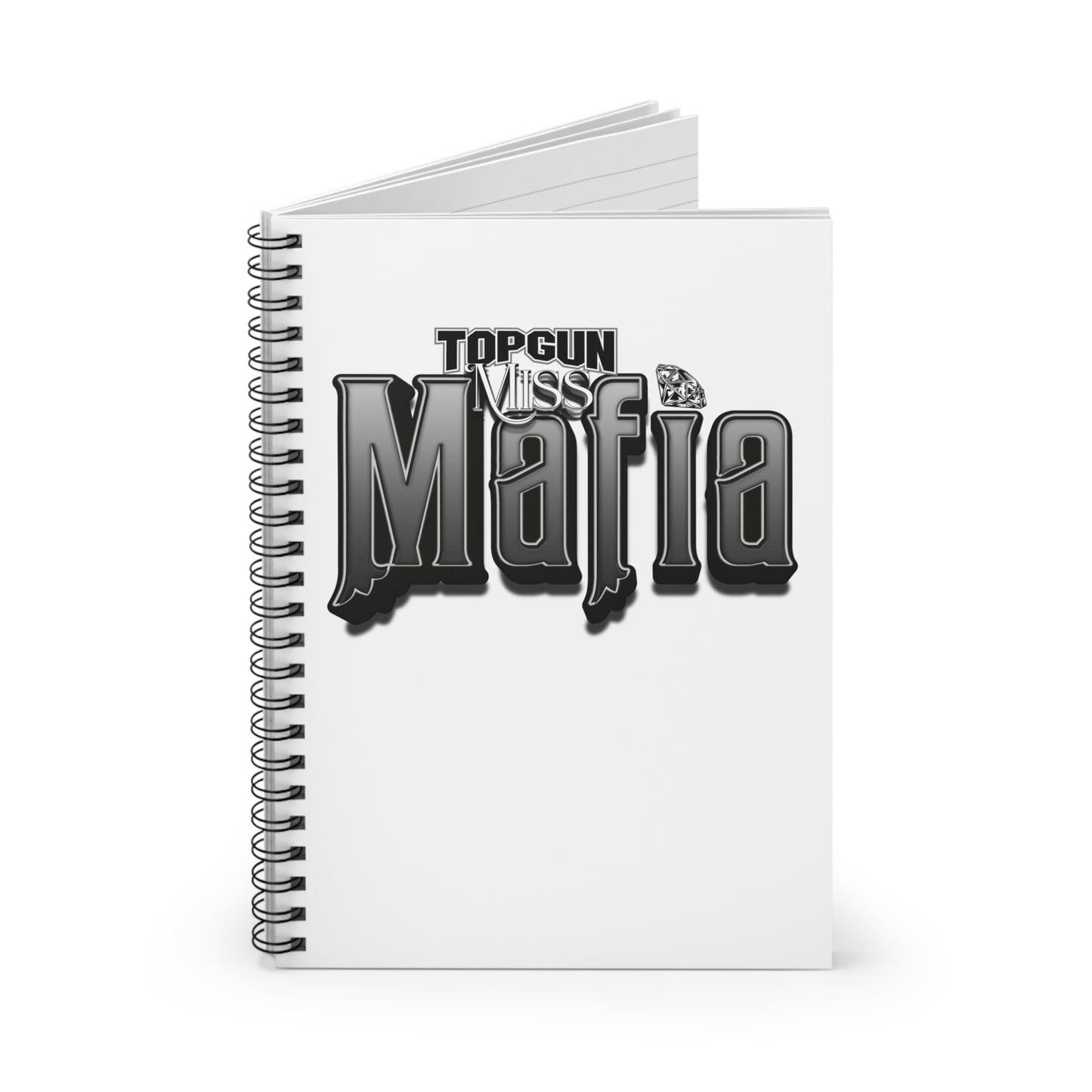 Spiral Notebook Miss Mafia Ruled Line