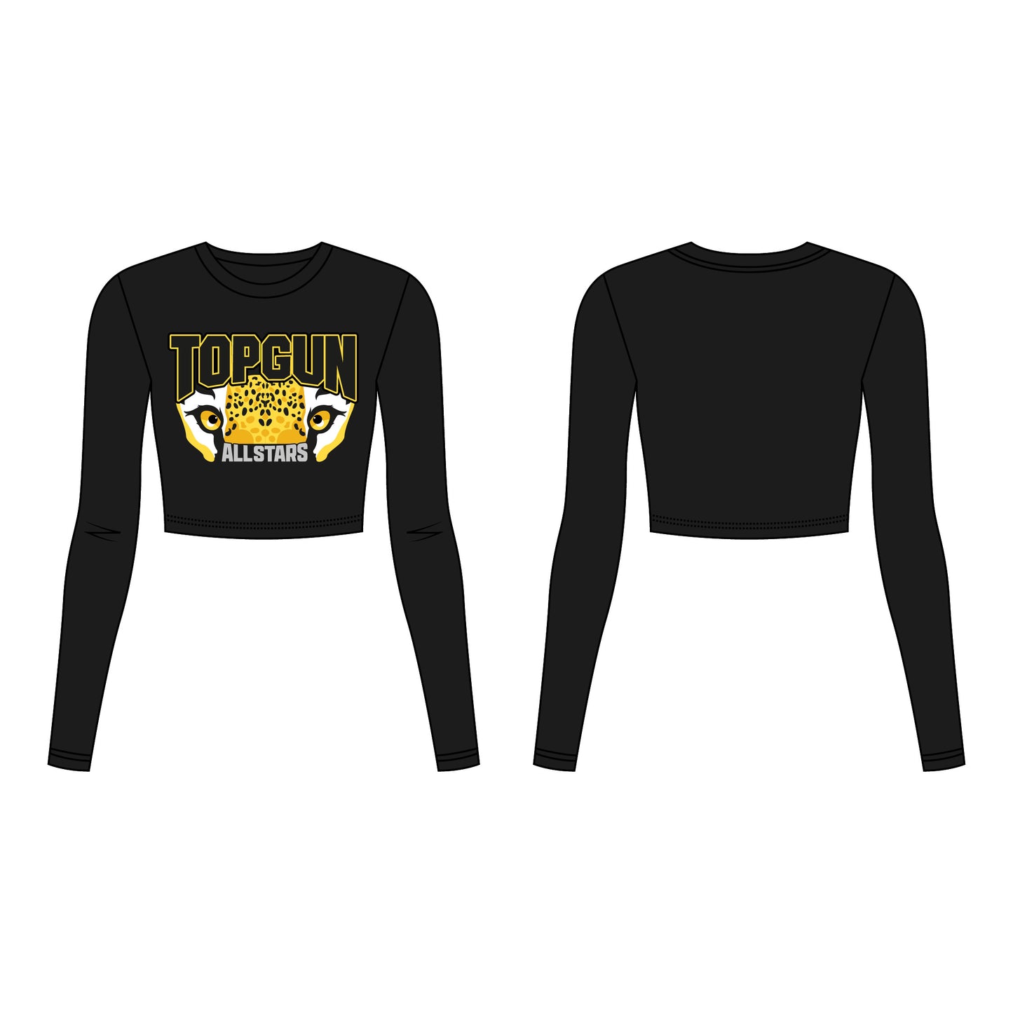 Jags Face LONG SLEEVE CROP SHIRT