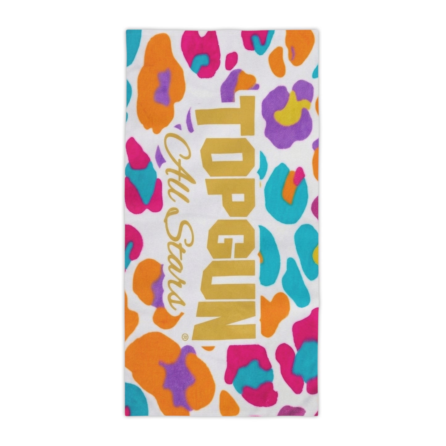 Top Gun All Stars Bright Leopard Beach Towel - TGProShop