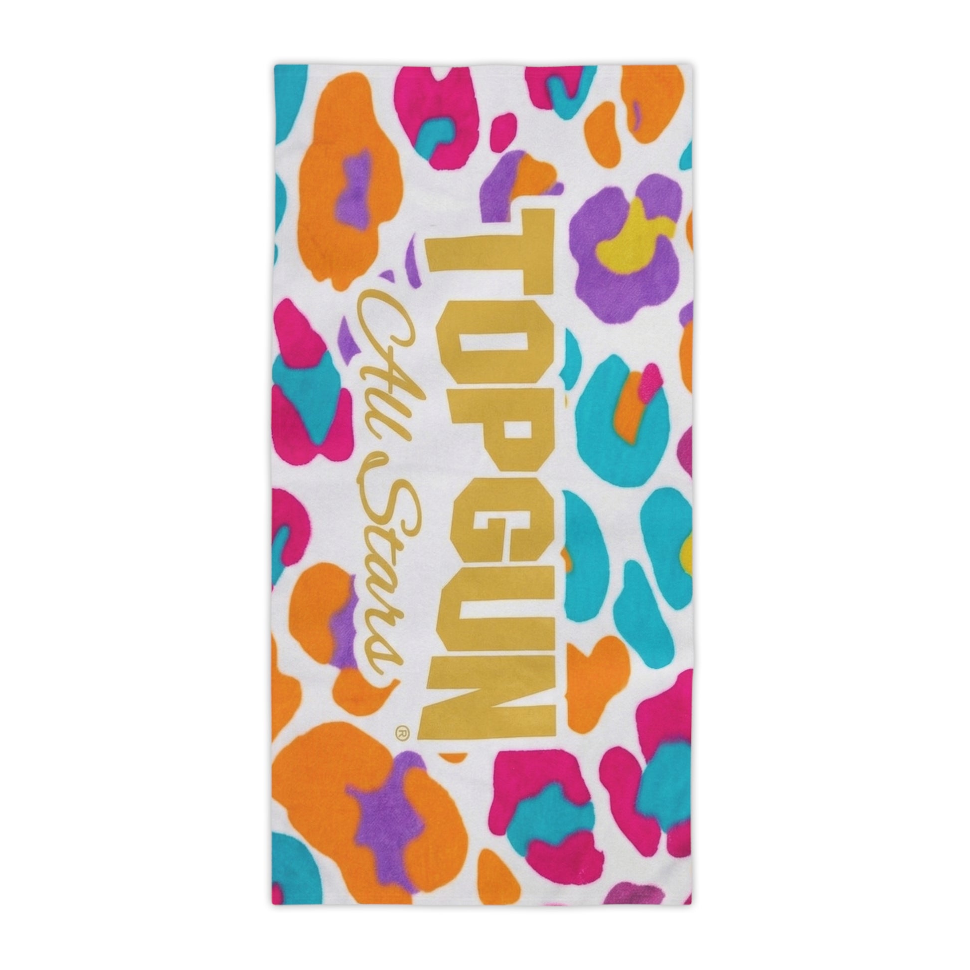 Top Gun All Stars Bright Leopard Beach Towel - TGProShop