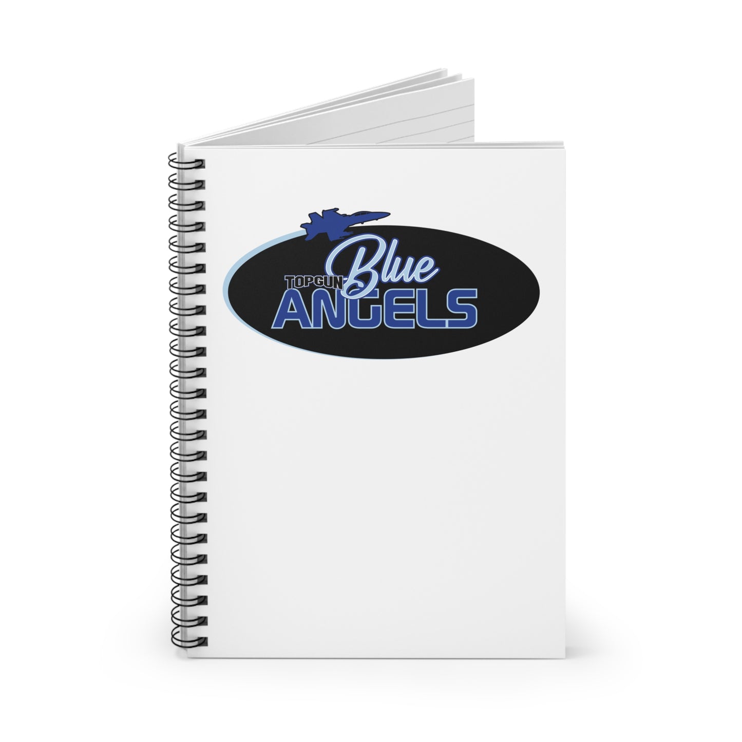 Spiral Notebook Blue Angels Ruled Line