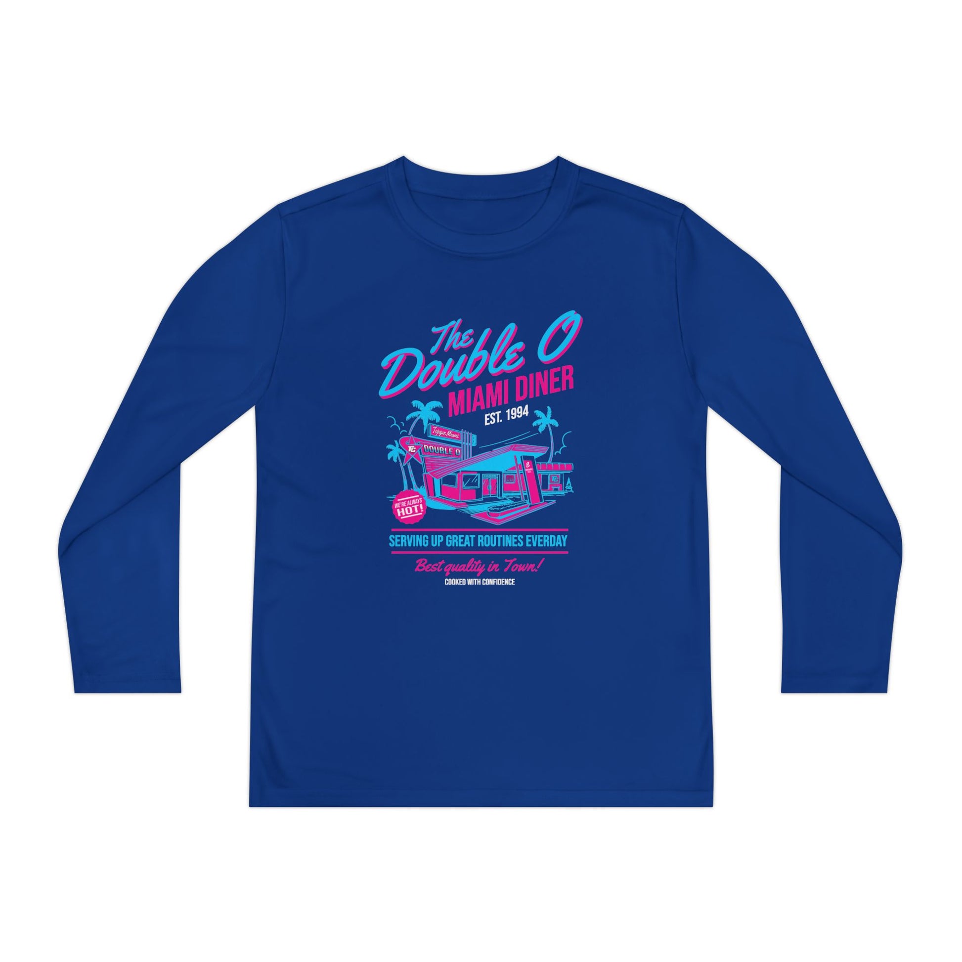 Youth Long Sleeve Tee — 'The Double O Miami Diner - TGProShop