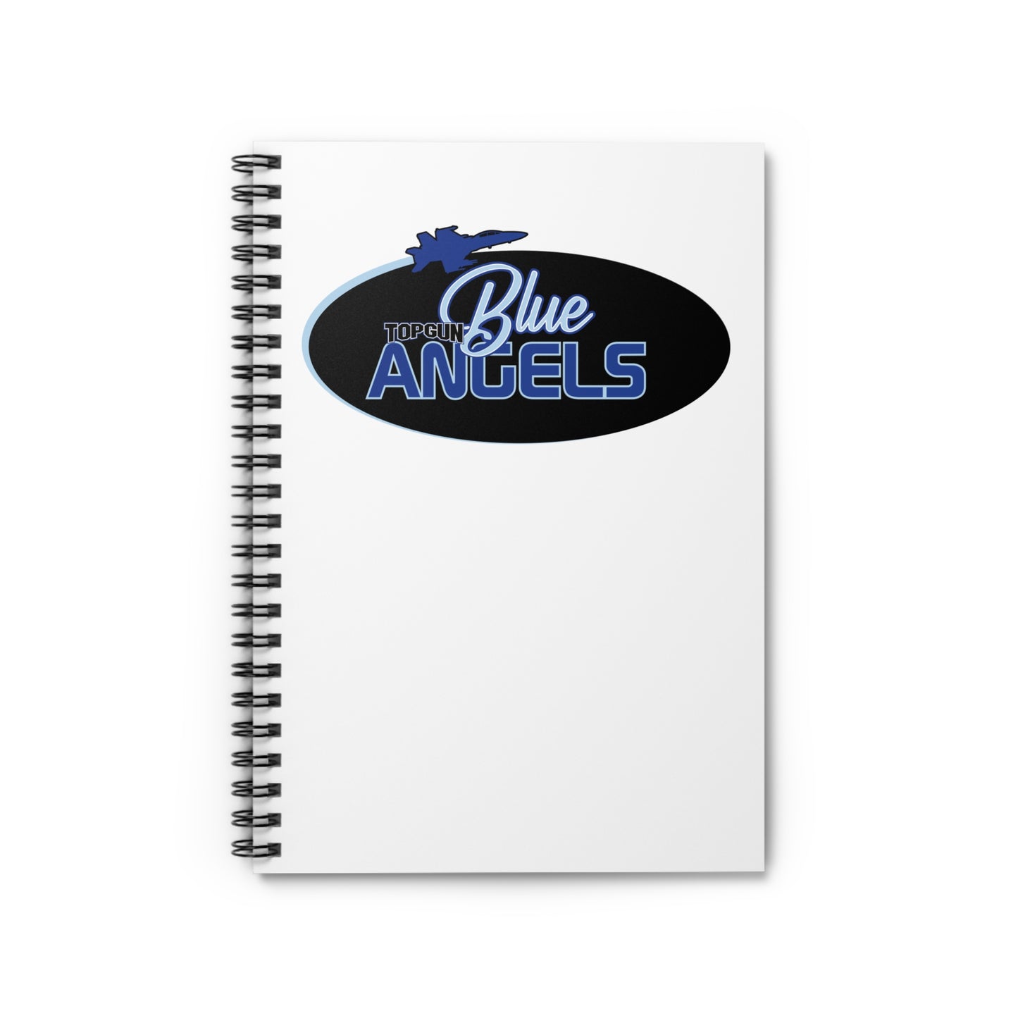 Spiral Notebook Blue Angels Ruled Line
