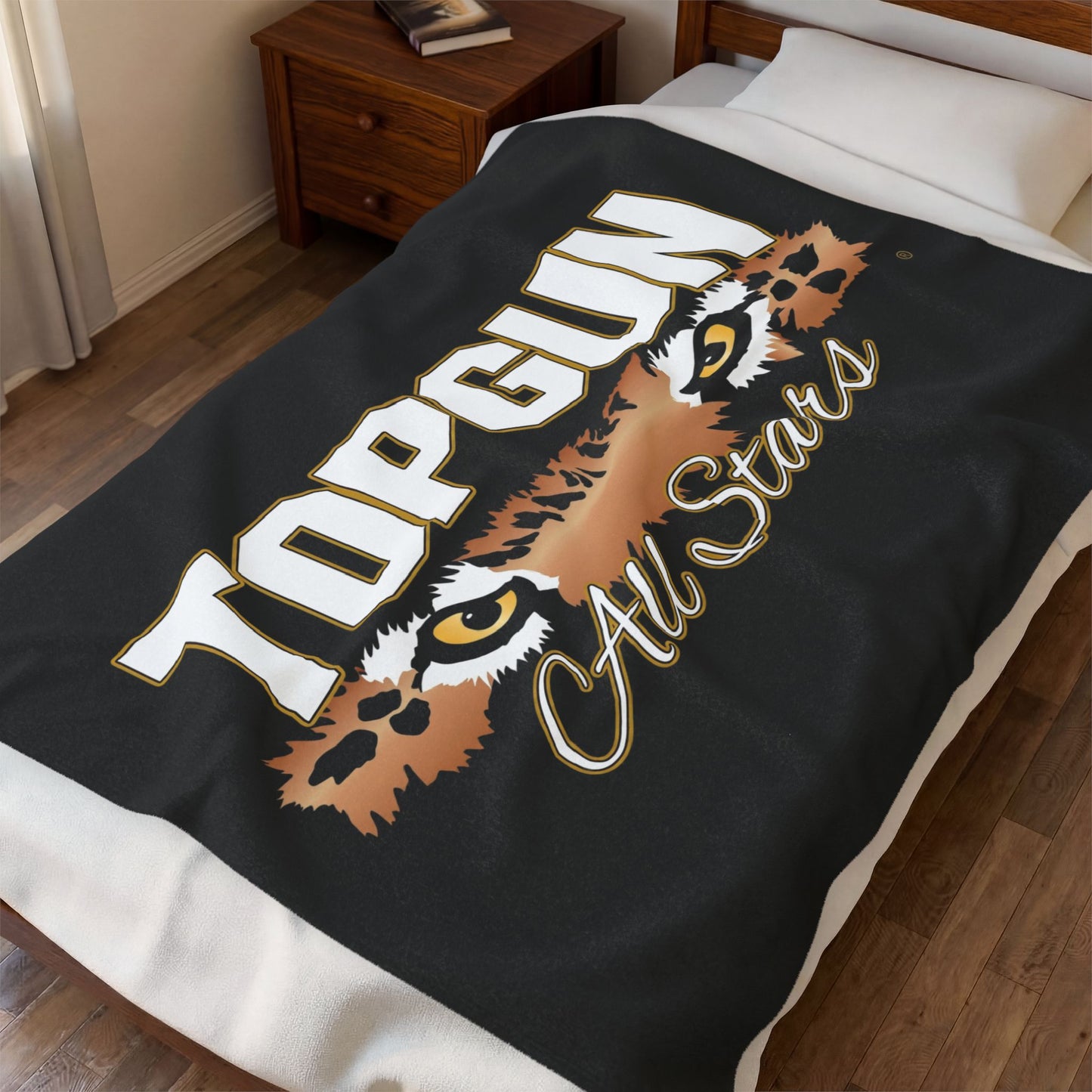 Topgun Jag Eyes- Velveteen Plush Blanket