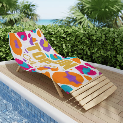 Top Gun All Stars Bright Leopard Beach Towel - TGProShop