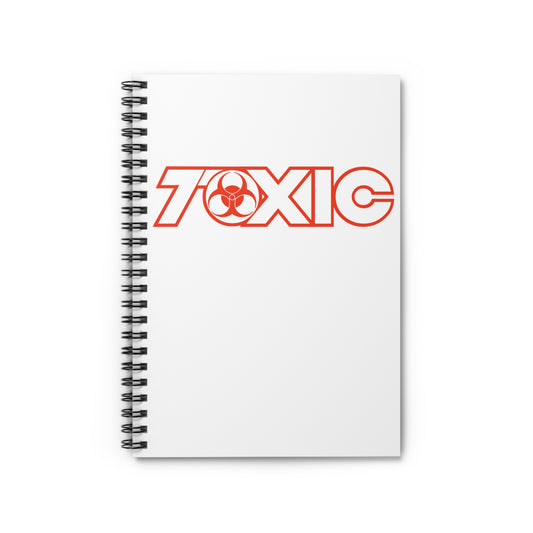 Spiral Notebook Toxic Ruled Line