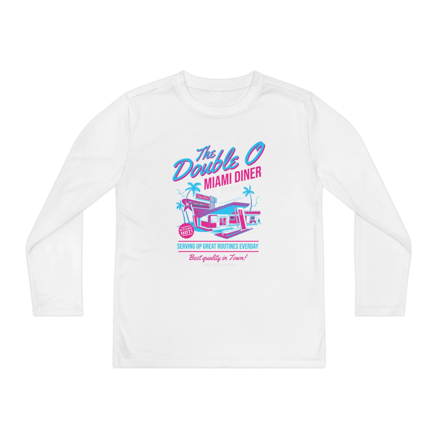 Youth Long Sleeve Tee — 'The Double O Miami Diner - TGProShop