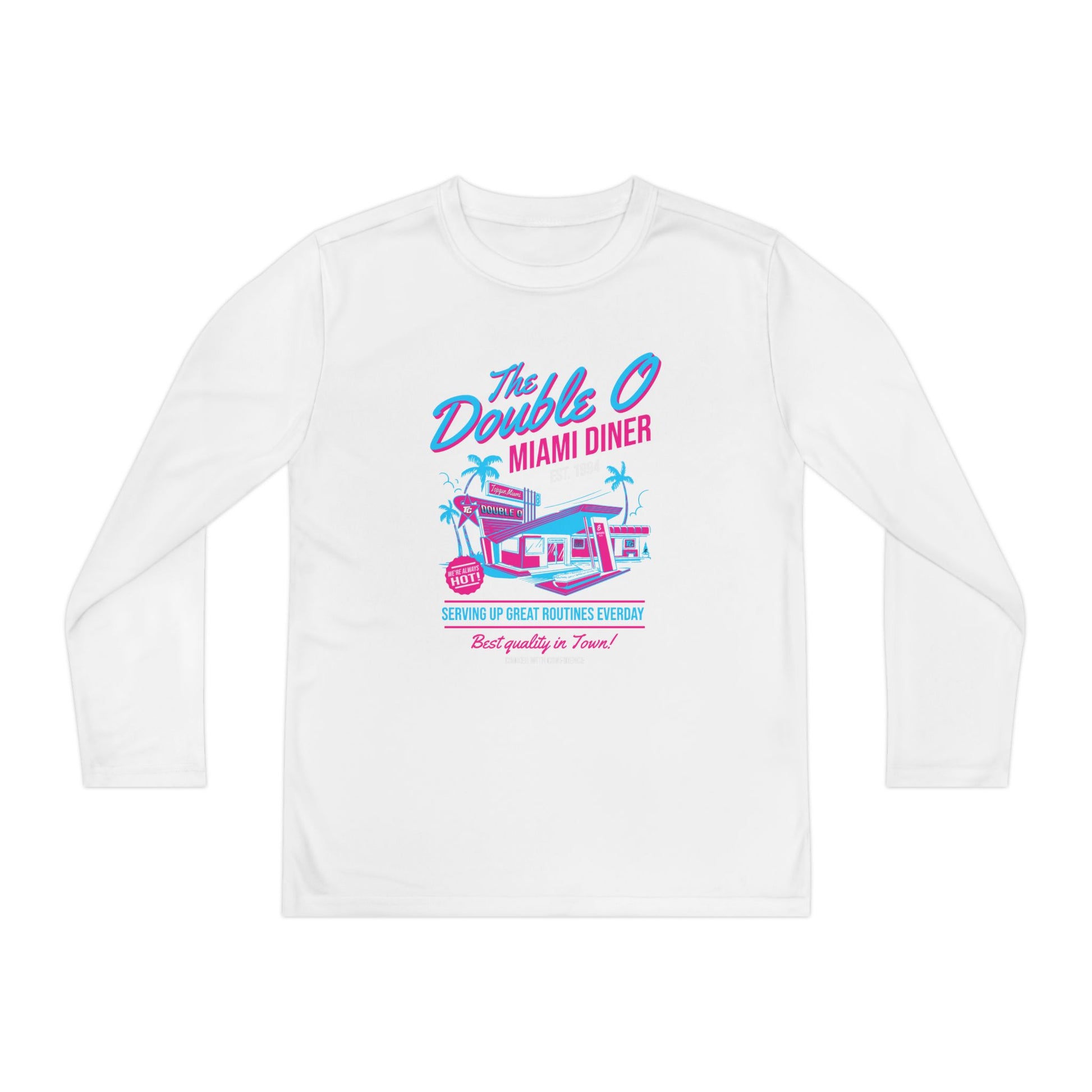 Youth Long Sleeve Tee — 'The Double O Miami Diner - TGProShop
