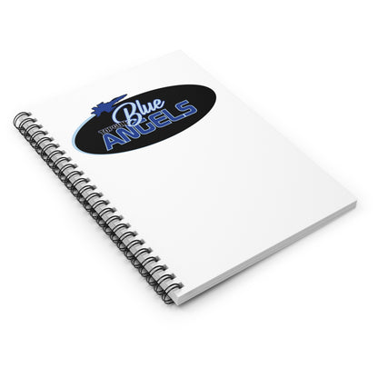 Spiral Notebook Blue Angels Ruled Line