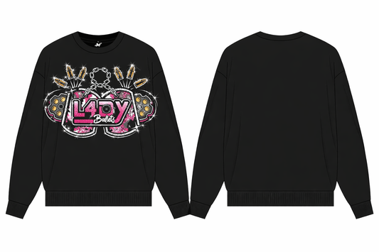 Lady Bullets Crewneck (Rhinestone) - TGProShop