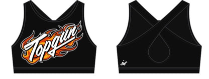 Miami Blings Flame Crystal Sports Bra