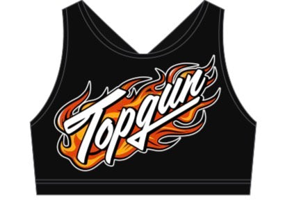 Miami Blings Flame Crystal Sports Bra