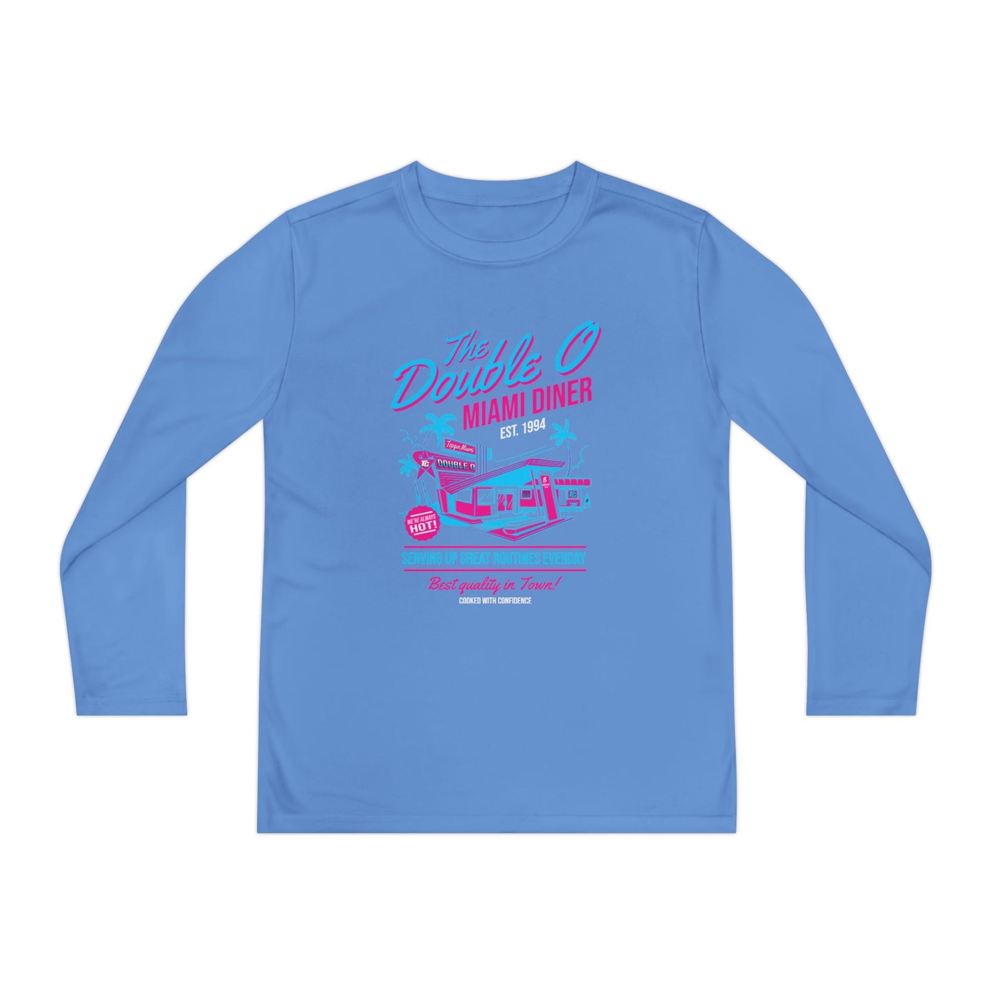 Youth Long Sleeve Tee — 'The Double O Miami Diner - TGProShop