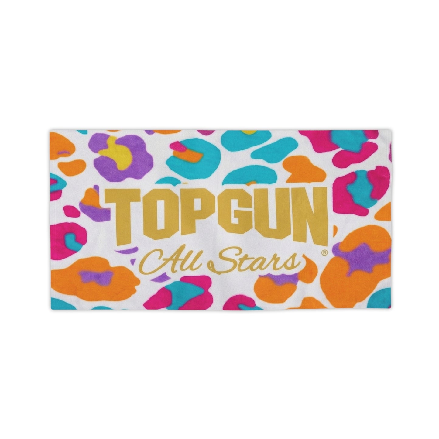 Top Gun All Stars Bright Leopard Beach Towel - TGProShop