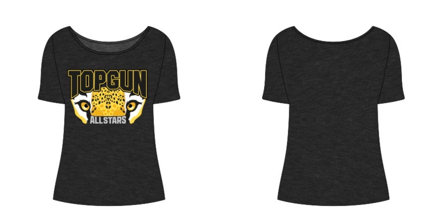 TOPGUN Bling Jag Face Slouchy Shirt