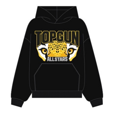 TOPGUN Bling Jags Face Hoodie