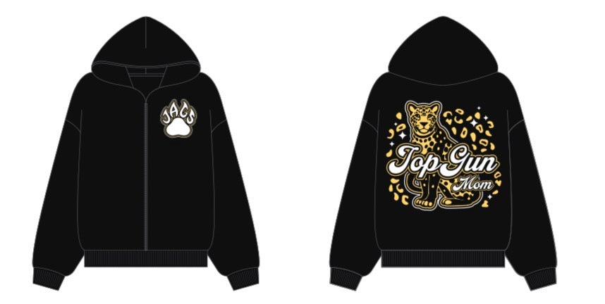 TOPGUN Mom Bling Full Zip Hoodie