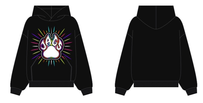 Bling Rainbow Paw Hoodie