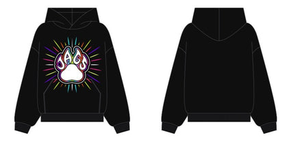 Bling Rainbow Paw Hoodie