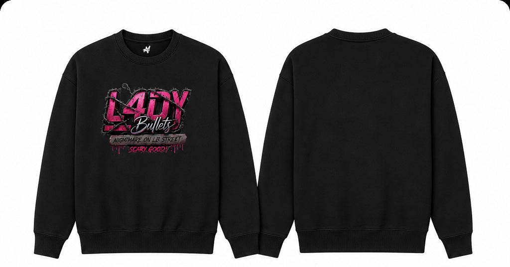 ***Pre-order Lady Bullets rhinestone Theme Crew Sweatshirt - SHIPS 9/4/26
