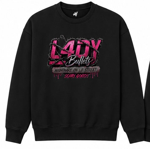 ***Pre-order Lady Bullets rhinestone Theme Crew Sweatshirt - SHIPS 9/4/26