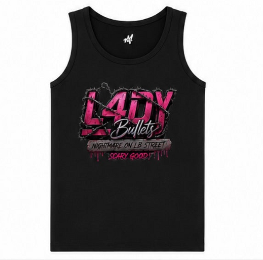 ***Pre-order Lady Bullets Rhinestone Theme Tank - SHIPS 9/4/2026