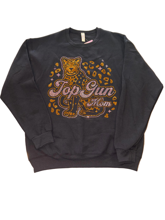 TOPGUN Mom Miami Blings Crew Sweatshirt