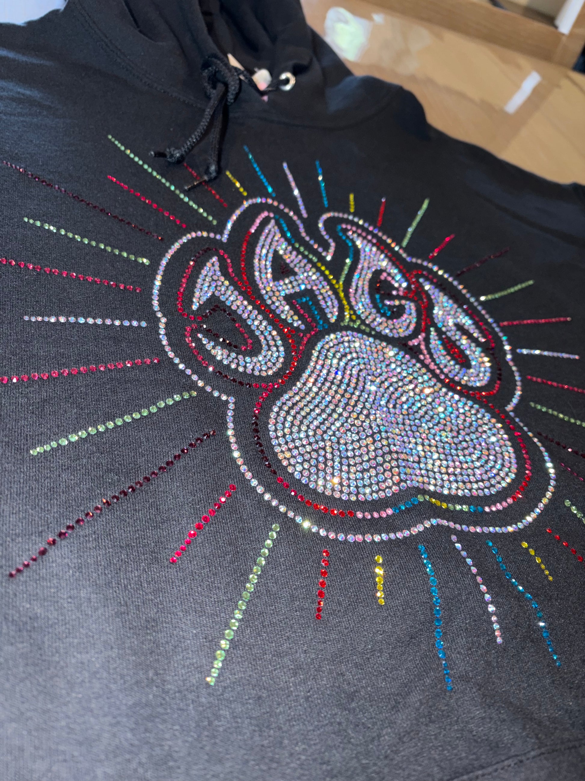 Bling Rainbow Paw Hoodie - TGProShop