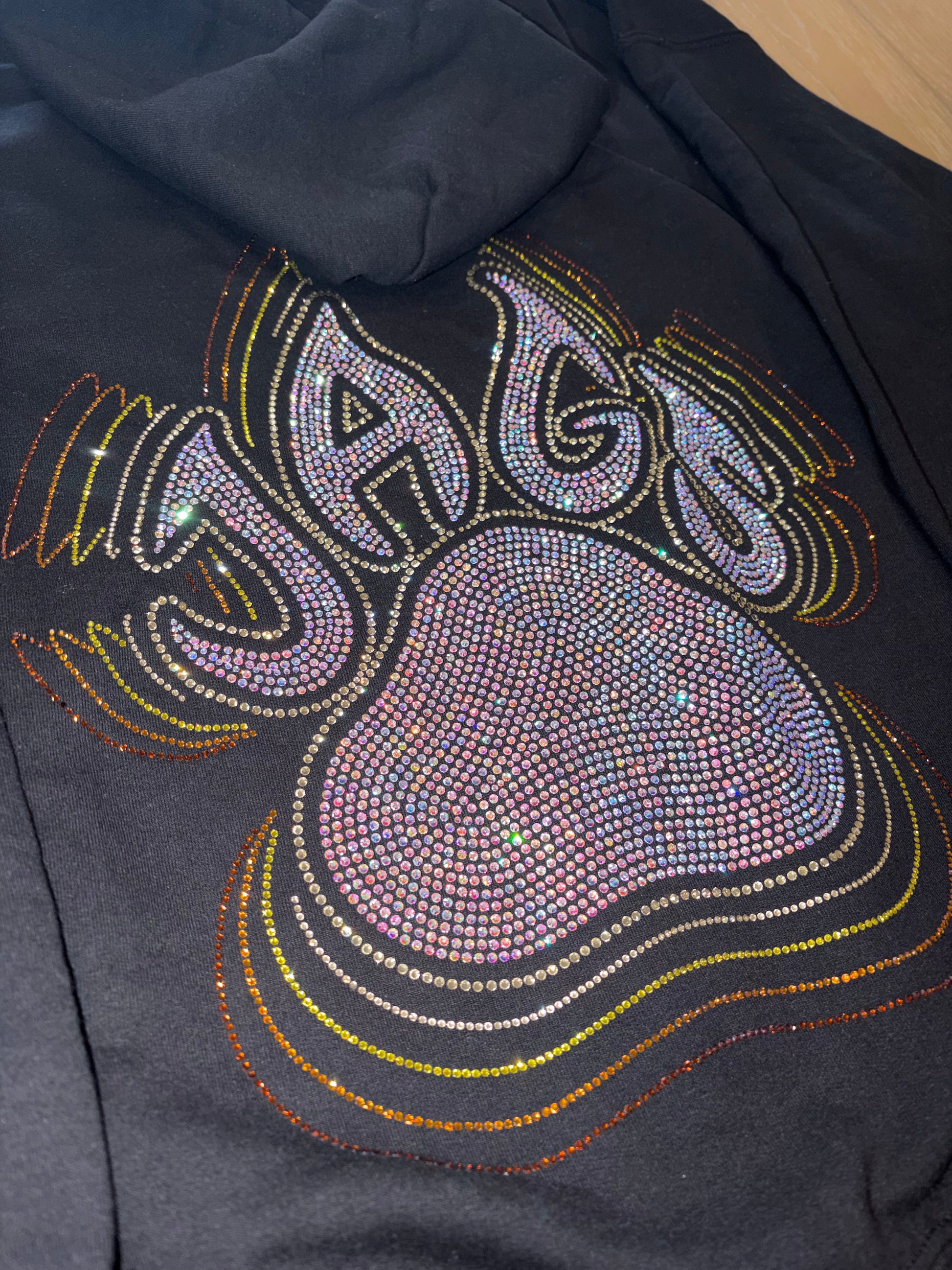 Faded Paw Bling Full Zip Jacket - TGProShop