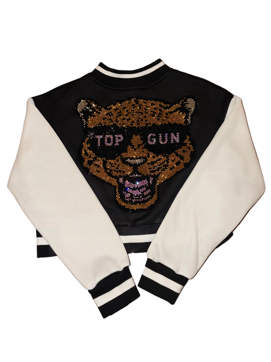 Cool Jag x Miami Blings cropped letterman jacket - TGProShop