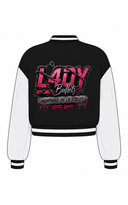 Lady Bullets Women's Rhinestone Bomber Jacket Theme - SHIPS 9/4/2026