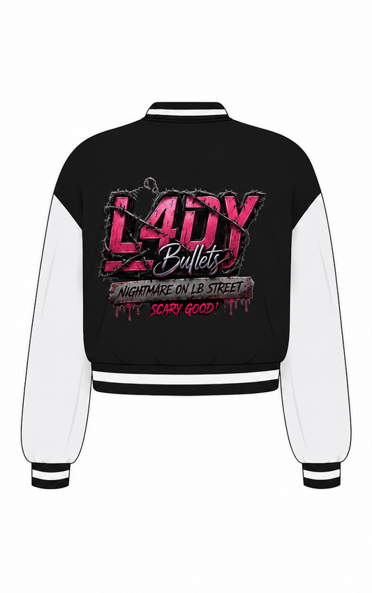 Lady Bullets Women's Rhinestone Bomber Jacket Theme - SHIPS 9/4/2026