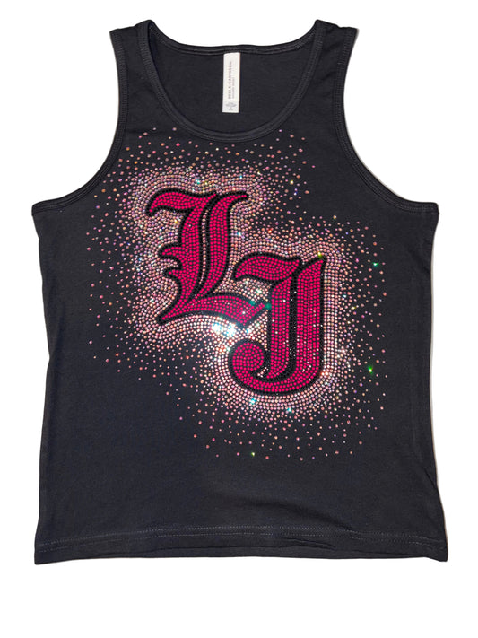 LJ x Miami Blings Rhinestone Tank