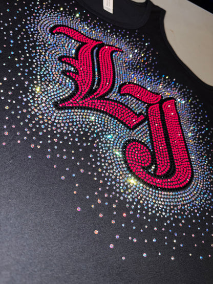 LJ x Miami Blings Rhinestone Tank