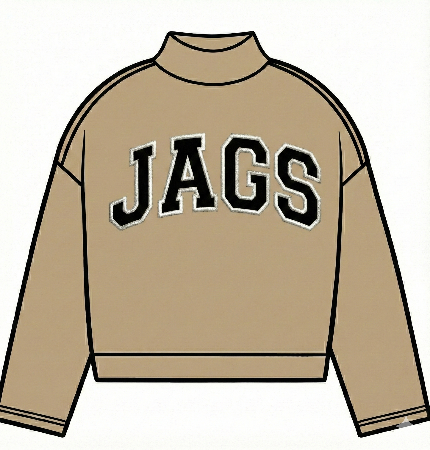 JAGS Mock Neck Sweatshirt || Ships 3/10
