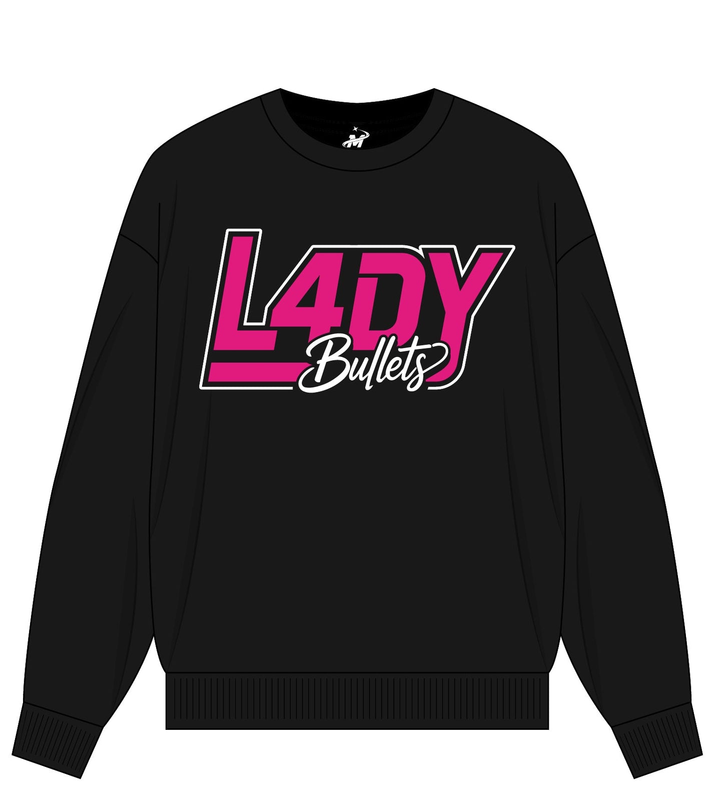 ***Pre-order Lady Bullets Crew Sweatshirt 26-27 ( Rhinestone ) - TGProShop