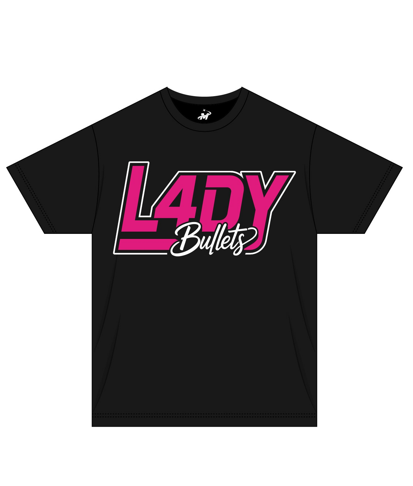 ***Pre-order Lady Bullets Rhinestone T-SHIRT - SHIPS 9/4/2026