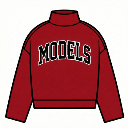 Supermodels Mock Neck Sweatshirt || Ships 3/10