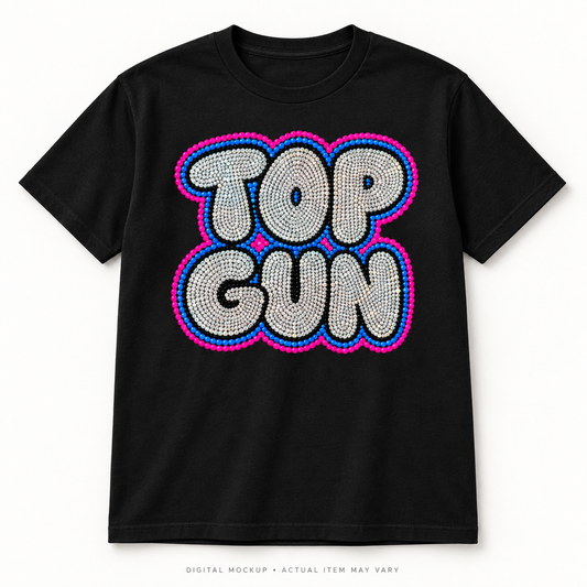 Black Miami Blings Neon Bubble T-shirt digital mockup