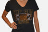 Top Gun W/ Jaguar Face Fitted V Neck T-Shirt - TGProShop